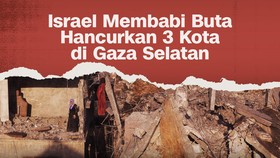 INFOGRAFIS: Israel Membabi Buta Hancurkan 3 Kota di Gaza Selatan