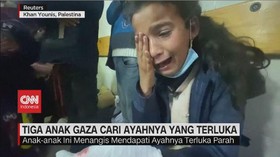 VIDEO: Tiga Anak Gaza Cari Ayahnya Yang Terluka