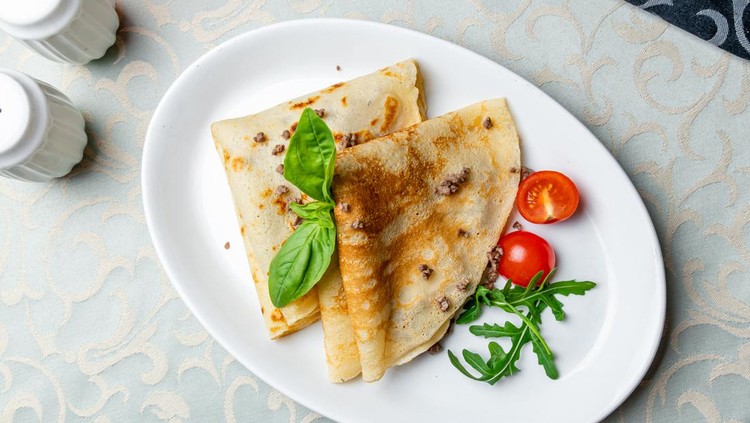 Ilustrasi crepes tuna