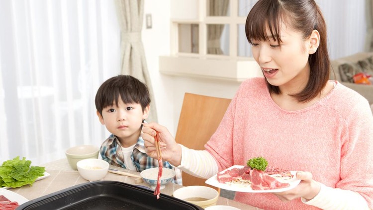 Ilustrasi daging sapi sukiyaki