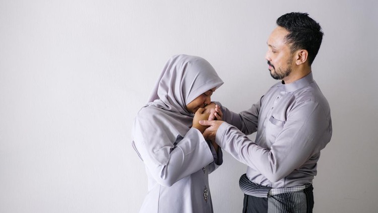 Ilustrasi pasangan muslim