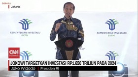 VIDEO: Jokowi Targetkan Investasi Rp1.650 Triliun Pada 2024