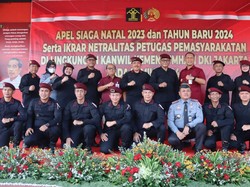 Petugas Lapas di DKI Dilarang Cuti Seminggu Sebelum dan Sesudah Tahun Baru