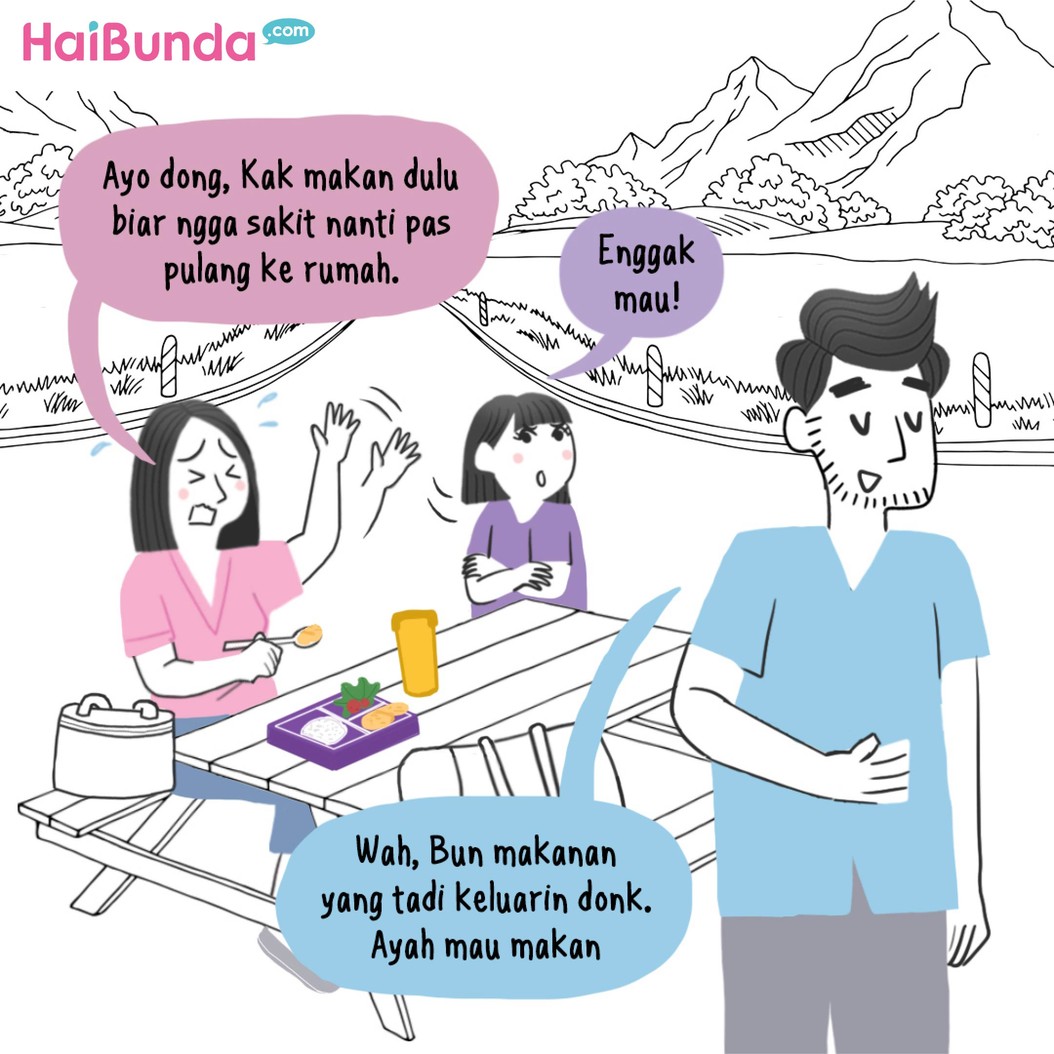Komik HaiBunda Mana Ada Bunda Bisa  Liburan Nikmat?