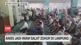 VIDEO: Anies Jadi Imam Salat Zuhur di Lampung