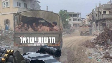 img-title Alasan Tentara Israel Telanjangi Puluhan Pria di Gaza