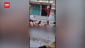 VIDEO: Israel Rilis Video dan Foto Tangkap Ratusan Warga di Gaza