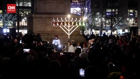 VIDEO: Ratusan Orang Yahudi AS Serukan Gencatan Senjata saat Hanukkah