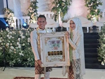 5 Potret Nikah Adiba & Pesepak Bola Egy Maulana, Abidzar Jadi Wali Nikah Gantikan Alm Ustaz Jefri
