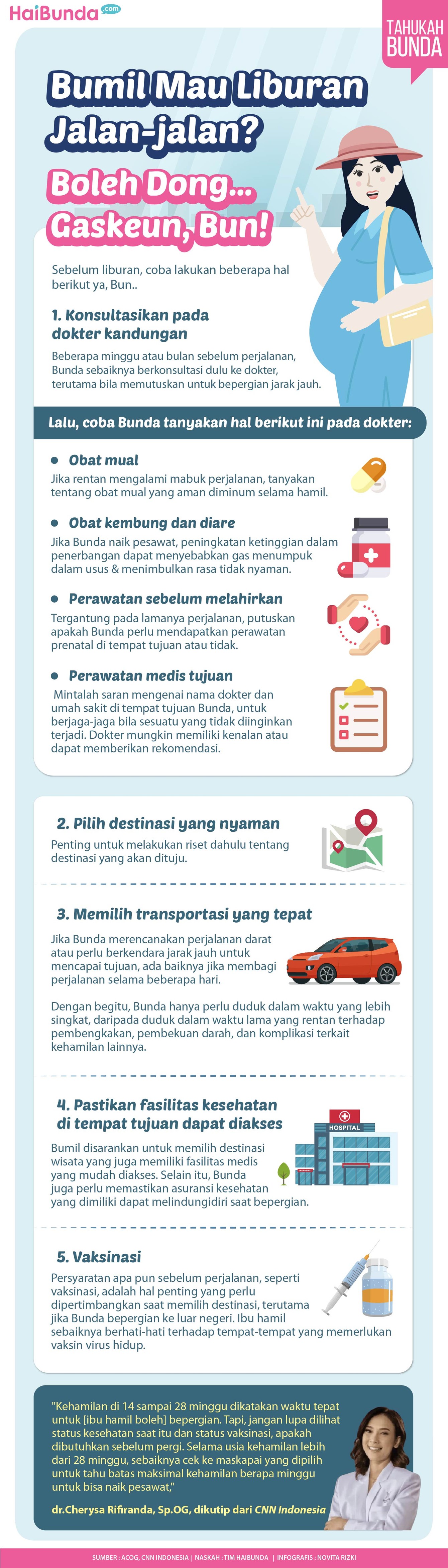 Infografis Bumil Mau Liburan Jalan-jalan