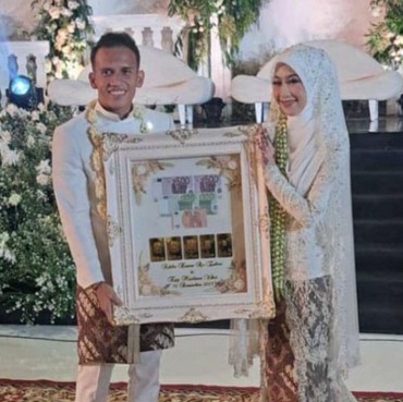 Ini Potret Shin Taeyong Pelatih Timnas Hadiri Pernikahan Egy Maulana & Adiba Khanza