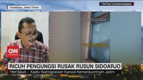 VIDEO: Ricuh Pengungsi Rusak Rusun Sidoarjo