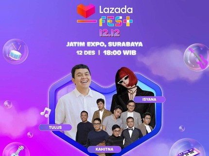 Bunda, yuk Saksikan Tulus, Kahitna, dan Isyana di Konser Musik Lazada Fest Surabaya
