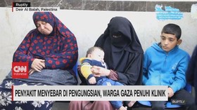VIDEO: Penyakit Menyebar di Pengungsian, Warga Gaza Penuhi Klinik