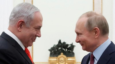 PM Israel Benjamin Netanyahu protes kepada Presiden Vladimir Putin atas dukungan Rusia terhadap Palestina dan meminta gencatan senjata di Jalur Gaza, Palestina.