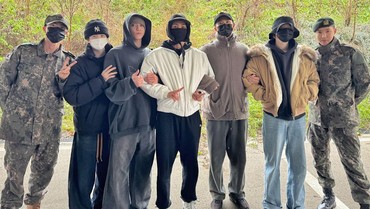 Rayakan Jin Keluar Wamil, Member BTS Lain Ambil Cuti