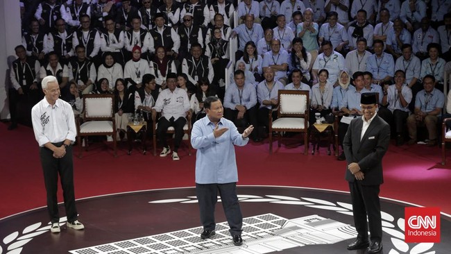 Anies, Prabowo, dan Ganjar akan beradu gagasan soal pertahanan, keamanan, hubungan internasional, globalisasi, geopolitik, dan politik luar negeri.