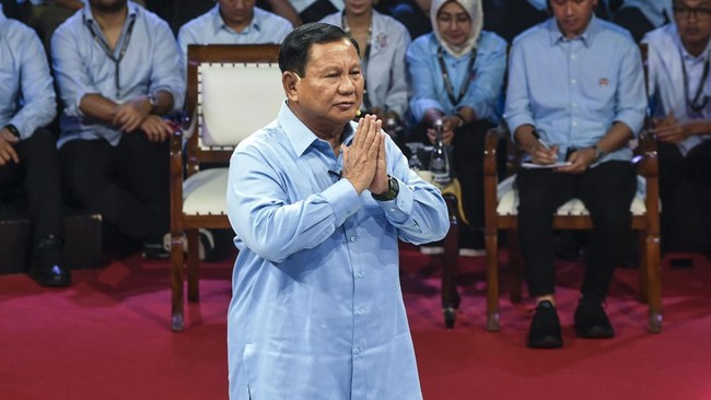 Calon Presiden nomor urut 2 Prabowo Subianto tercatat empat kali menyinggung peran Presiden Jokowi dalam debat perdana Pilpres 2024.
