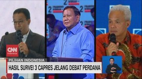 VIDEO: Hasil Survei 3 Capres Jelang Debat Perdana
