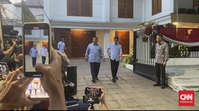 Prabowo Tiba di KPU Bareng Elite Gerindra untuk Debat Pertama Capres