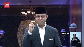 VIDEO: Anies Sindir Gibran di Debat Perdana Soal Hukum