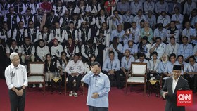 FOTO: Ekspresi Para Capres pada Debat Perdana Pilpres 2024