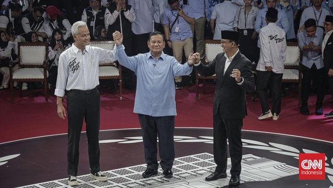 KPU mengundang para paslon yang bertanding di Pilpres 2024 dalam penetapan Prabowo-Gibran sebagai presiden dan wakil presiden terpilih.