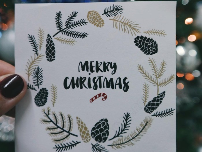 Ilustrasi kartu Natal Ilustrasi kartu Natal