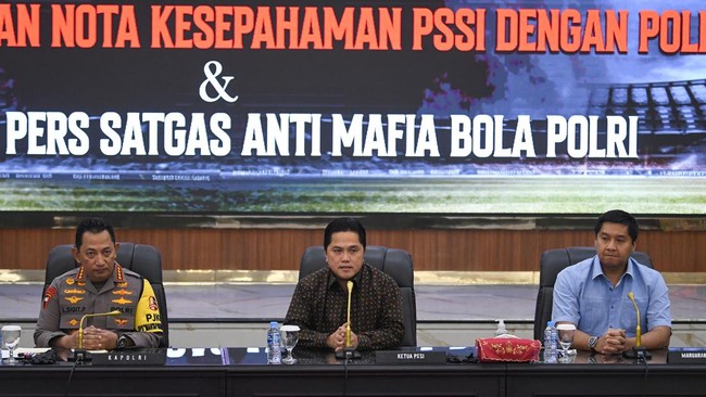 Ketua Umum PSSI Erick Thohir mengusulkan hukuman pengurangan poin untuk tim yang terlibat judi dan pengaturan skor atau match fixing.
