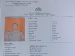 Misteri Keberadaan Anggota Polres Ternate Sudah 40 Hari Mangkir dari Dinas