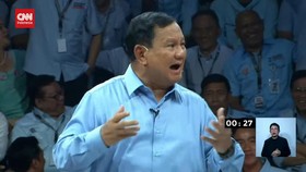 VIDEO: Deret Jawaban Prabowo soal HAM di Debat Pertama Capres