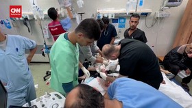 VIDEO: Anak-anak Penuhi RS Nasser Usai Israel Gempur Khan Younis