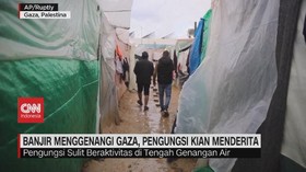 VIDEO: Banjir Menggenangi Gaza, Pengungsi Kian Menderita