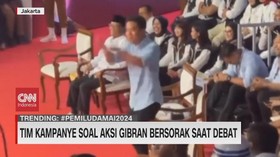 VIDEO: Tim Kampanye Soal Aksi Gibran Bersorak Saat Debat