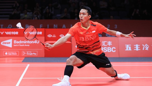 Tunggal putra Indonesia Jonatan Christie menceritakan momen soal dirinya melewati ketegangan saat mengalahkan Anders Antonsen di BWF World Tour Finals 2023.