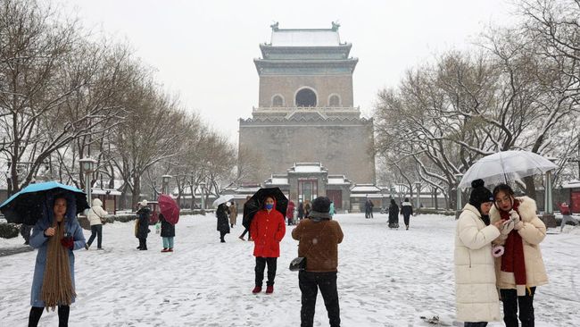 Pecah Rekor! Ibu Kota China Beijing Dilanda Suhu Terdingin