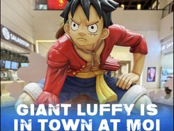 Hore! Patung Raksasa Monkey D Luffy Setinggi 5 Meter Ada di Kelapa Gading