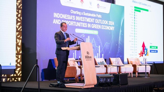 Memasuki tahun politik pada tahun 2024, Kementerian Investasi/Badan Koordinasi Penanaman Modal (BKPM) mengadakan Forum Investasi dengan investor Singapura.