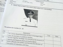 Foto Anies Muncul di Ujian SMK, Bawaslu Lamongan Sebut Bukan Pelanggaran