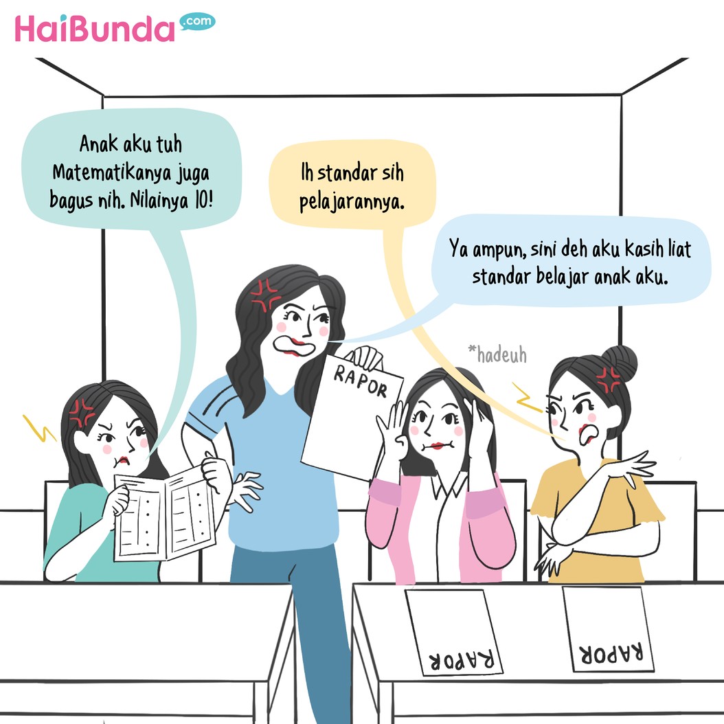 Bubun pusing saat hari pengambilan rapor tiba&comma; para Bunda di sekolah Kakak saling lempar kehebatan anak masing-masing&period; Simak yuk cerita selengkapnya&excl;