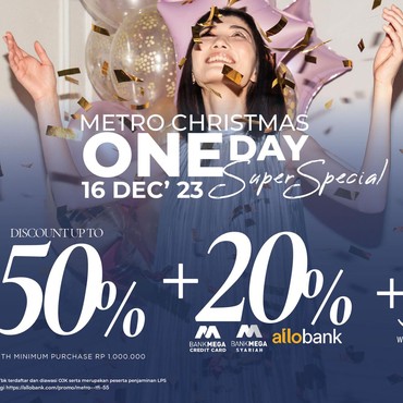 Sambut Natal, METRO Departement Store Diskon Gila-gilaan Seharian