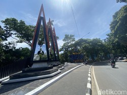 Duh! Lampu di Tugu Selamat Datang Depok Dicuri, Kerugian Capai Puluhan Juta