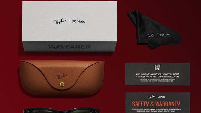 Set produk Rayban x Meta Smart Glasses/Foto: Instagram.com/raybanmeta