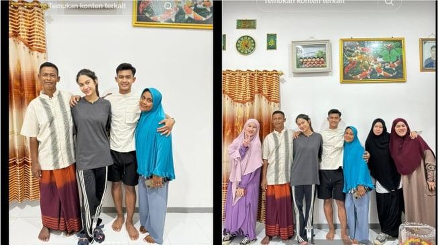 Azizah Salsha dan keluarga Pratama Arhan.