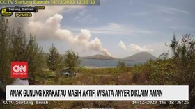 VIDEO: Anak Gunung Krakatau Masih Aktif, Wisata Anyer Diklaim Aman