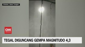 VIDEO: Tegal Diguncang Gempa Magnitudo 4,3