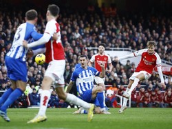 Arsenal Vs Brighton Imbang di Babak Pertama