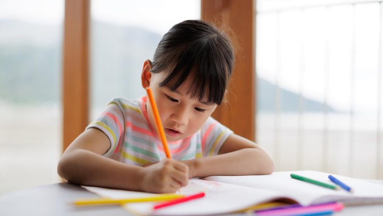 Ilustrasi Tulisan Tangan Anak Ilustrasi Tulisan Tangan Anak