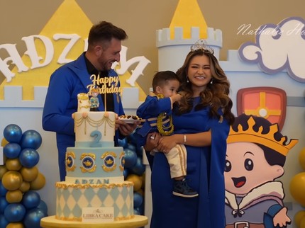 7 Potret Ultah Kedua Adzam Anak Sule & Nathalie Holscher, Putri Delina Hadir