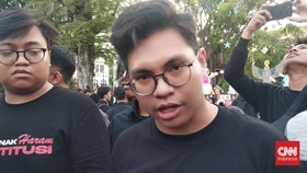 Melki BEM UI Sempat Ikut Terjun 'Aksi Jagung' di Depan Kantor Gibran